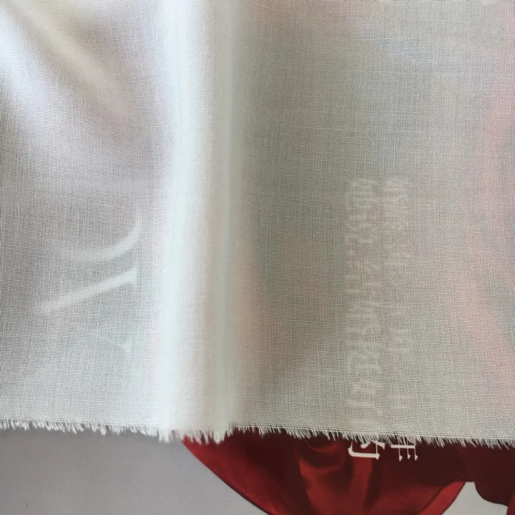 20% Nylon 80% rayon dyed striped Japanese scarf white sheer voile fabric for hijab