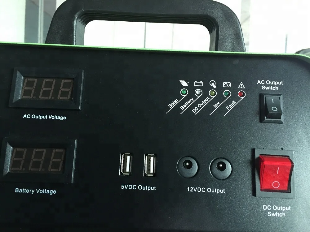 12v portable power station Kits camping energy storage battery 0.3kw 0.5kw 1kw off grid solar panel system