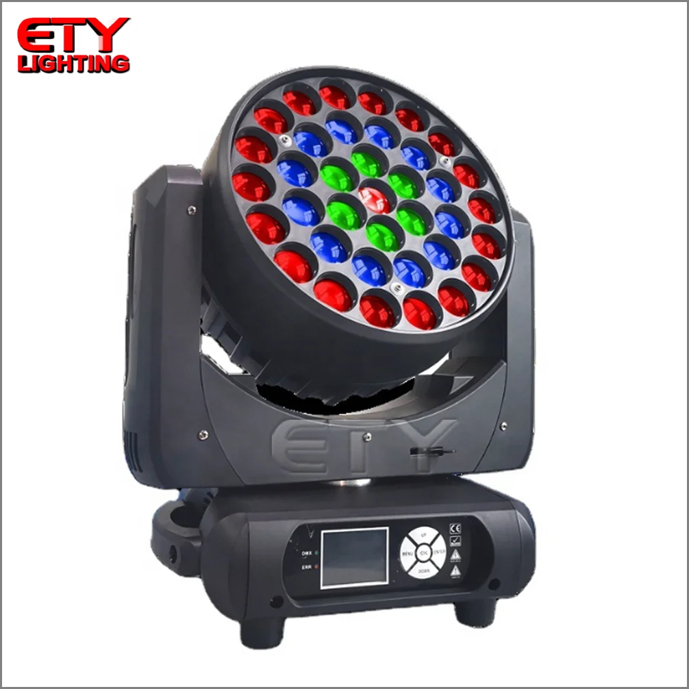 Eety 37 шт. 15 Вт zoom wash / 37x15 Вт RGBW 4 в 1 светодиодный движущийся головной свет со светодиодным пиксельным управлением высокой мощности ZOM Mash движущаяся головка