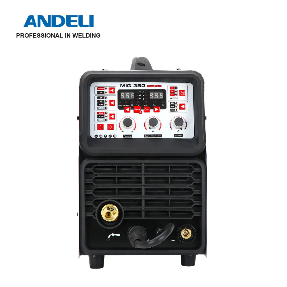 
ANDELI MIG-350 Smart Synergic Welder Double Voltage Multifunctional MIG Welding Machine MIG TIG MMA 3 in 1 MIG Welder 