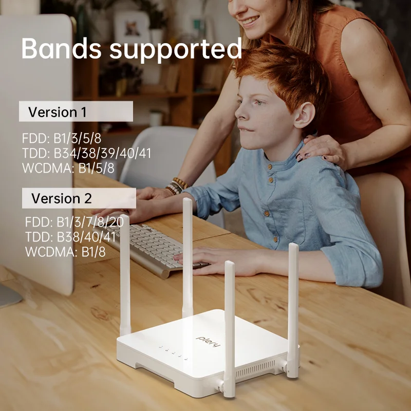 Plery Network Wholesale OEM R602 4G Factory priced Wireless Router  Hot Sales 300mbps Indoor Router 2.4GH WIFI6 Router