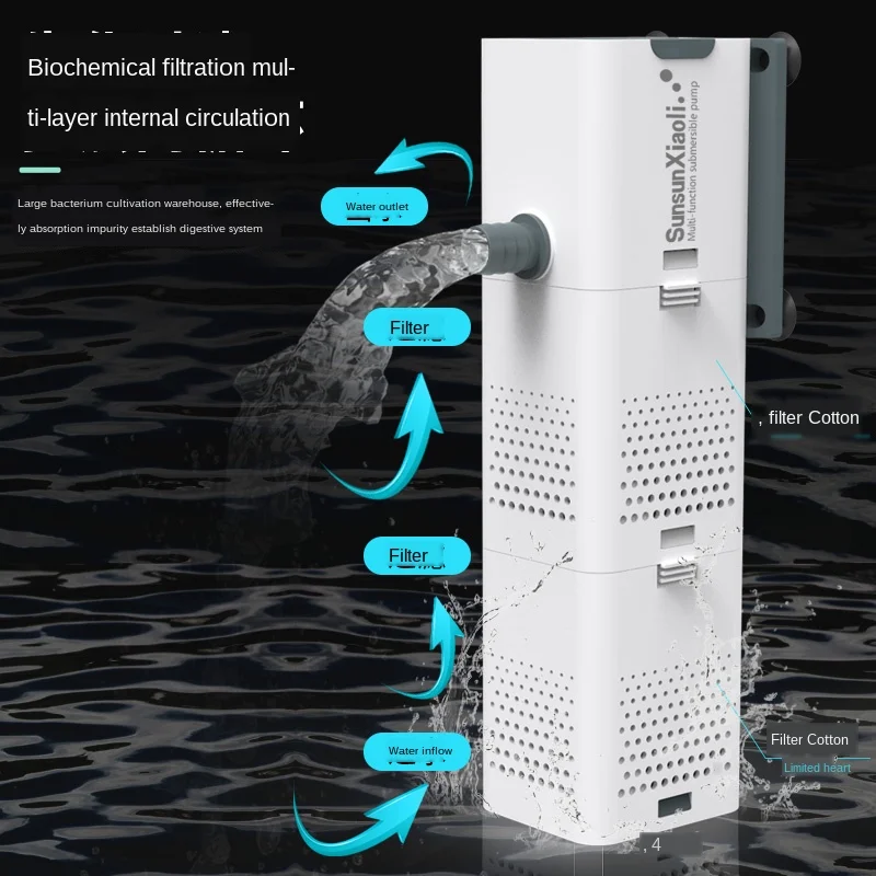 SUNSUN Aquarium Filter Pump Submersible Air Oxygen Internal Pump aquarium air pump