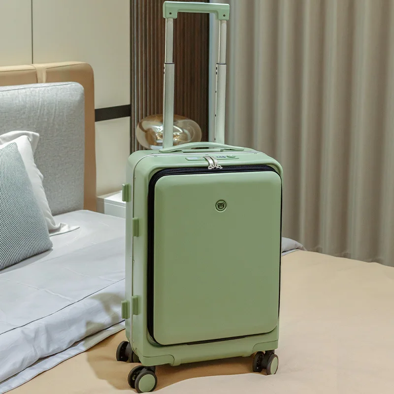 Custom LOGO Smart TSA Lock USB PC 20 Inch Suit Case Business Carry On Boarding Trolley Travel Suitcase Luggage With Laptop Bag