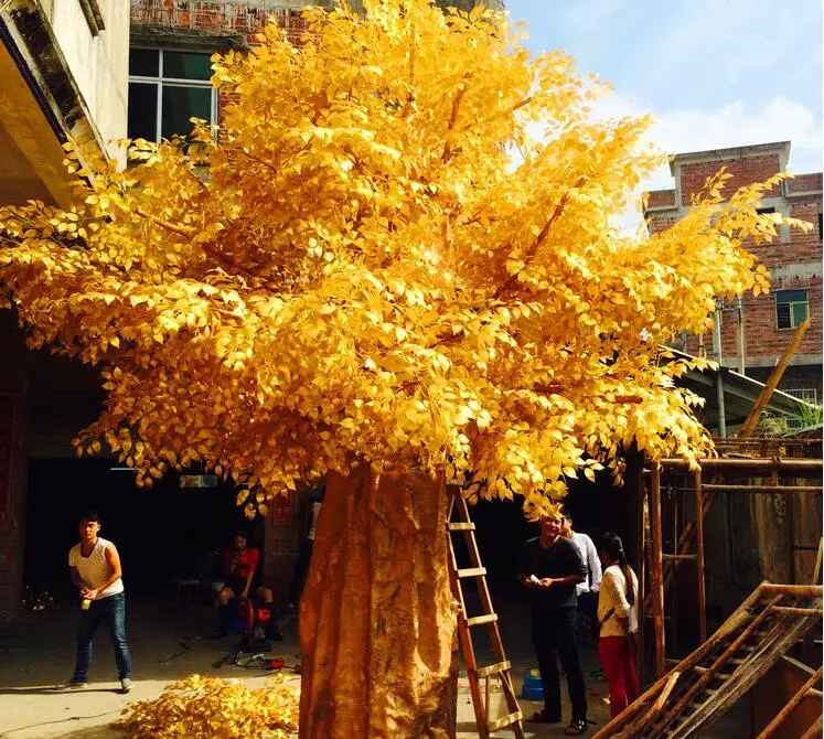 Artificial orange maple tree big tree