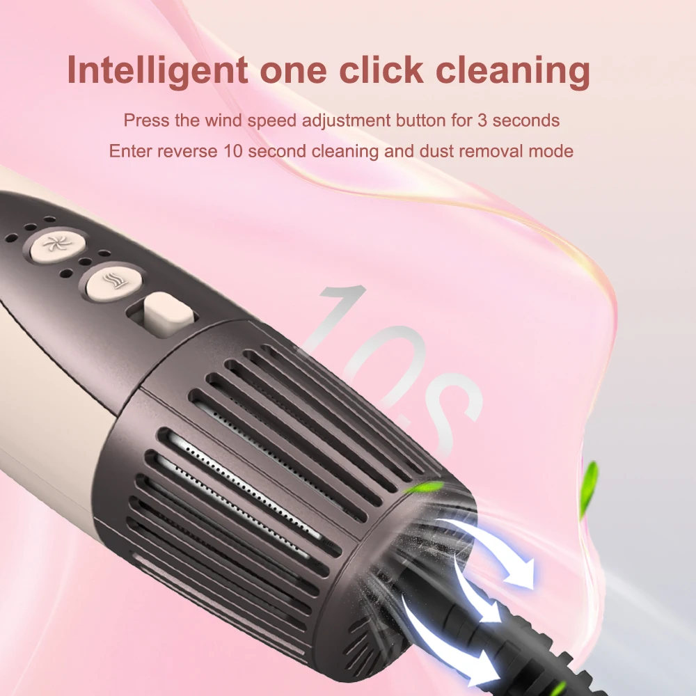 SMET New Hot-selling 9 in 1 High speed interchangeable hair dryer Curling iron Hot air comb Multi-purpose styling tool