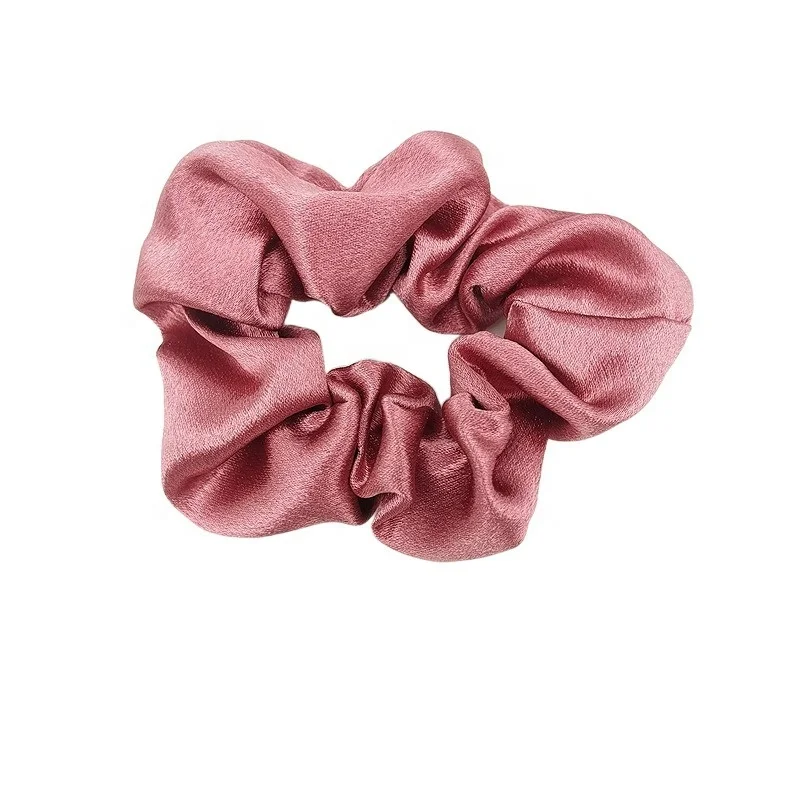 Hot selling products 2022 amazon crystal satin hair bands French retro sausage headband diy rubber band hair accessories