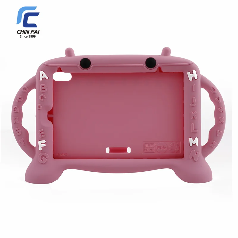 ABC Kid Alphabet Silicone Protective Case Cover for iPad Mini 6  8.3inch Tablet