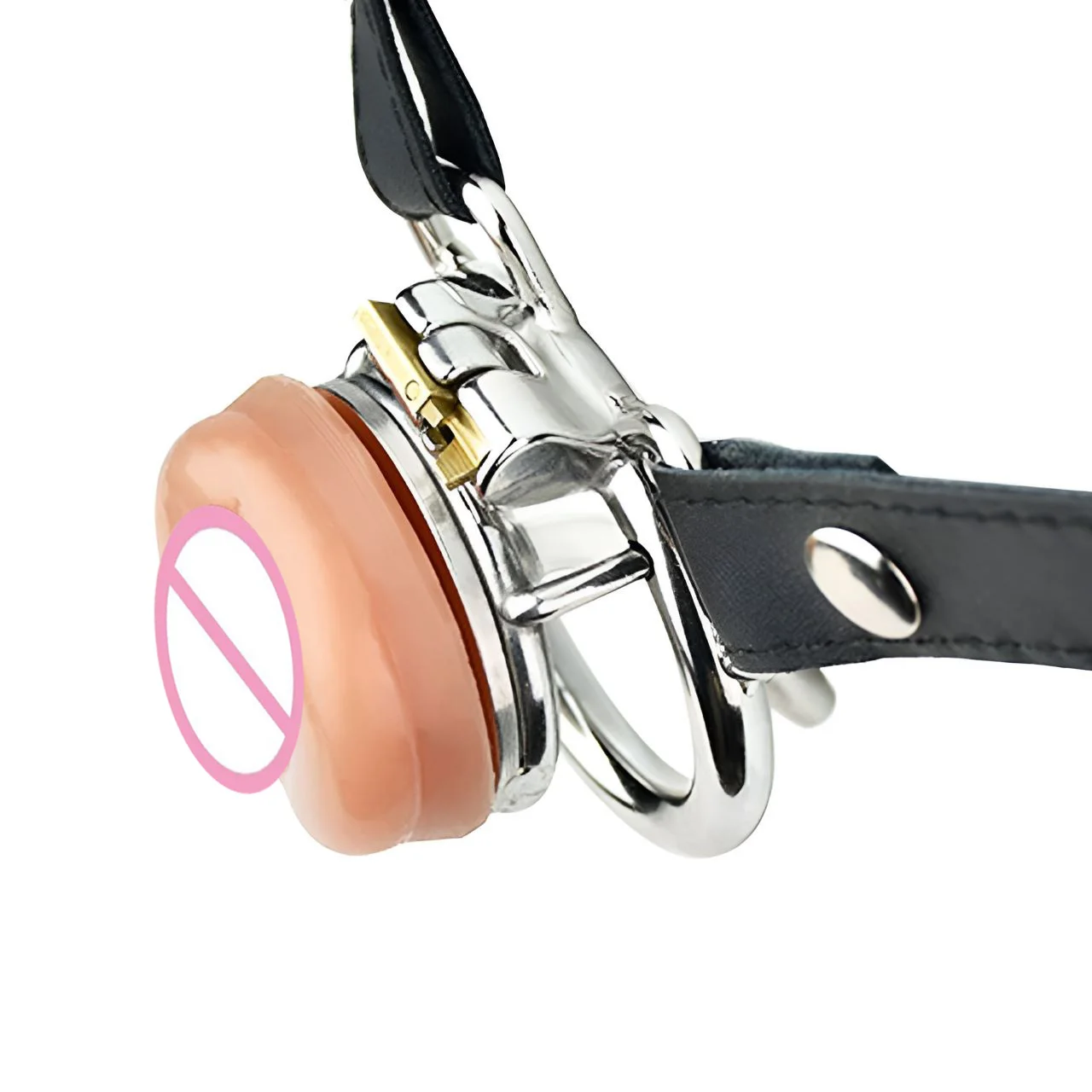 FRRK male inverted chastity cage sissy,negative lock penis cage steel with penis head for adult cock cage male chastity devices