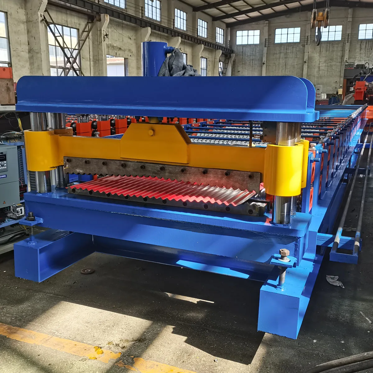 Hot Selling Quality Rib type roofing sheet roll forming machine