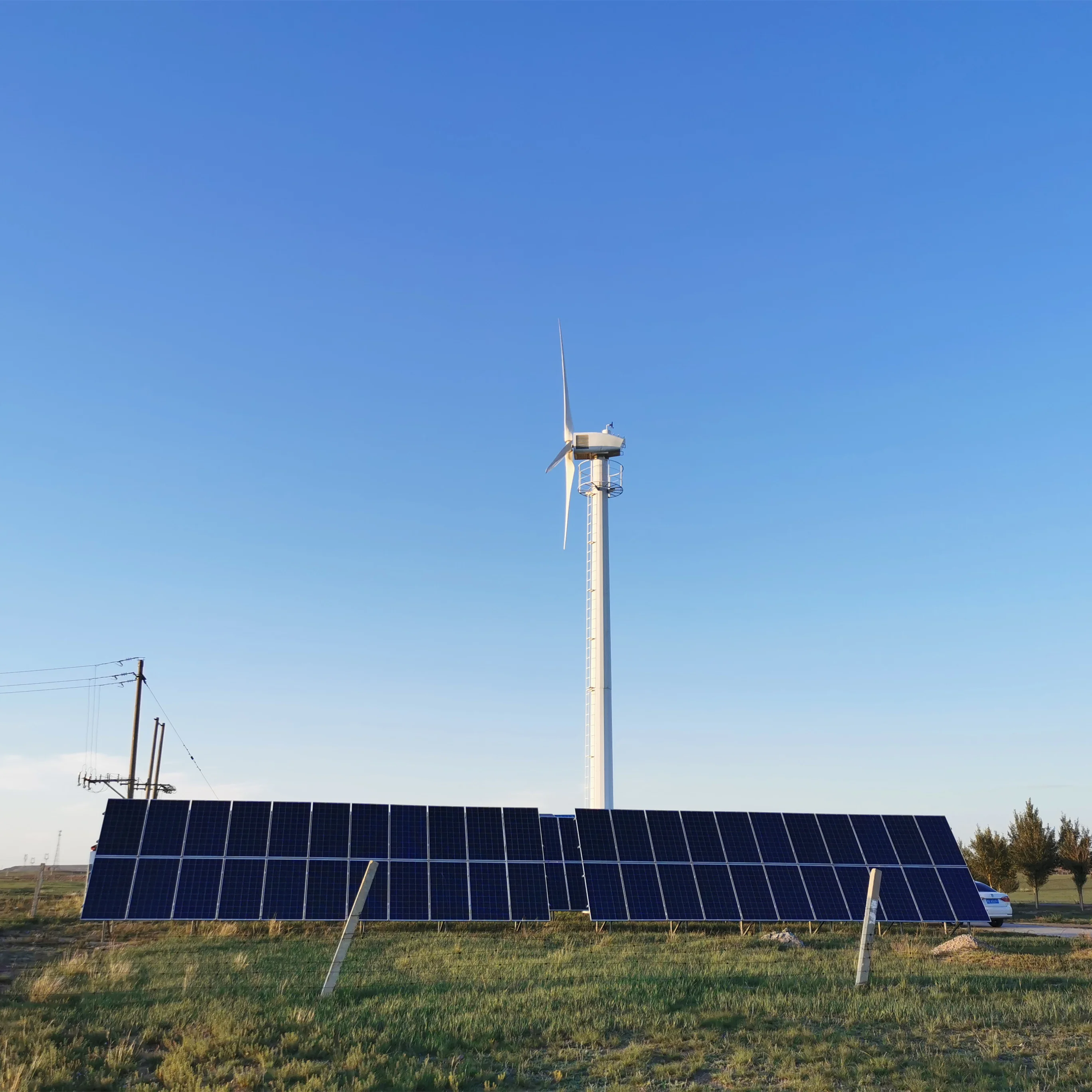 50kw High-performance large-scale wind turbines provide installation guidance for high power generation efficiency