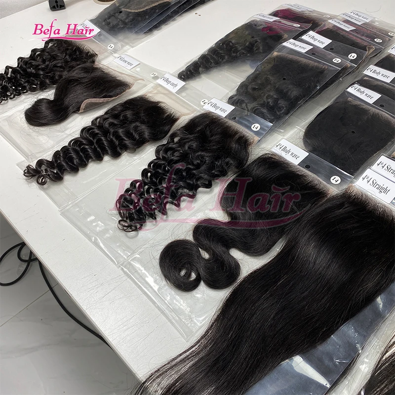 4*4 5*5 6*6 7*7 13*4 13*6 HD Film Thin Lace Frontal And Closure With Bleach Knots Prepluck Hairline HD Lace Closure