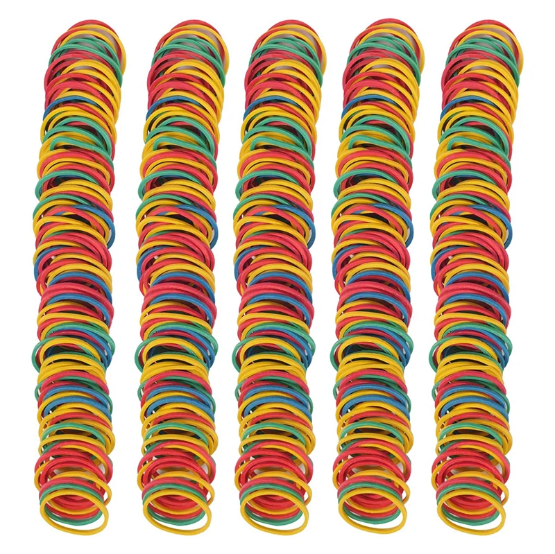 Разноцветные эластичные резинки в ассортименте, разноцветные резинки для школы, дома, офиса, канцелярские товары-органайзеры