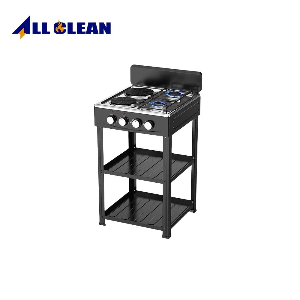 Premium Free-Standing 5-Burner Gas Cooktop Best Value Cast Iron Kitchen Cooking Stove with LPG Gas Enamel Burner Cap