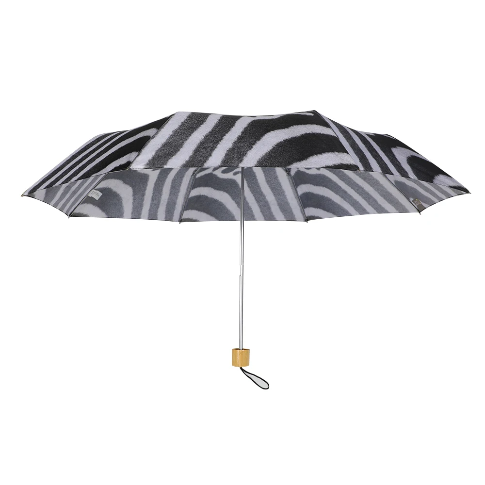 New Arrival 21inch*8k 190T pongee fabric with customized pattern folding umbrella