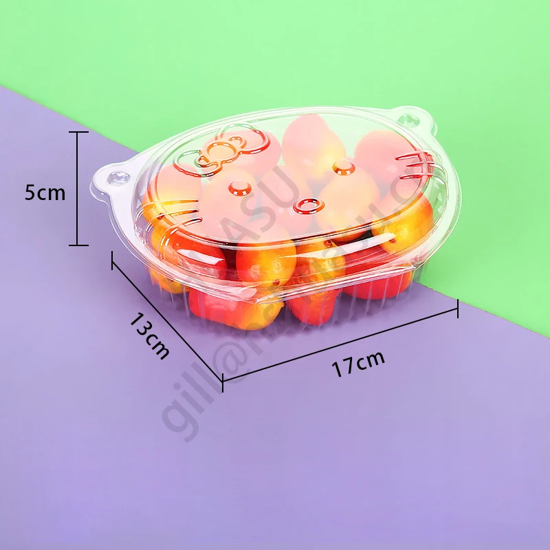 Heart shape plastic Fruit packaging box for strawberry  fruit and vegetables
