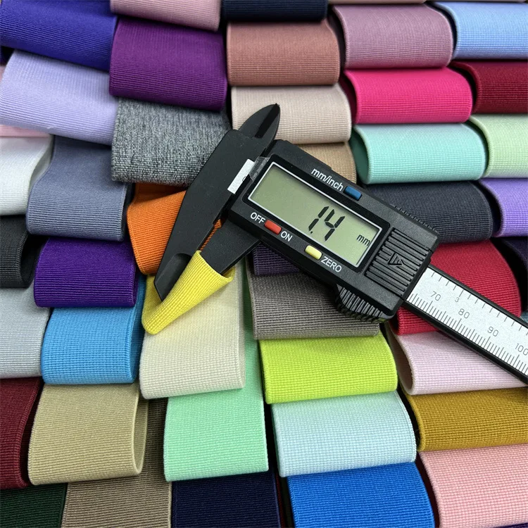 3cm high density elasticity colored plain rubber double-sided elastic band for box accessories