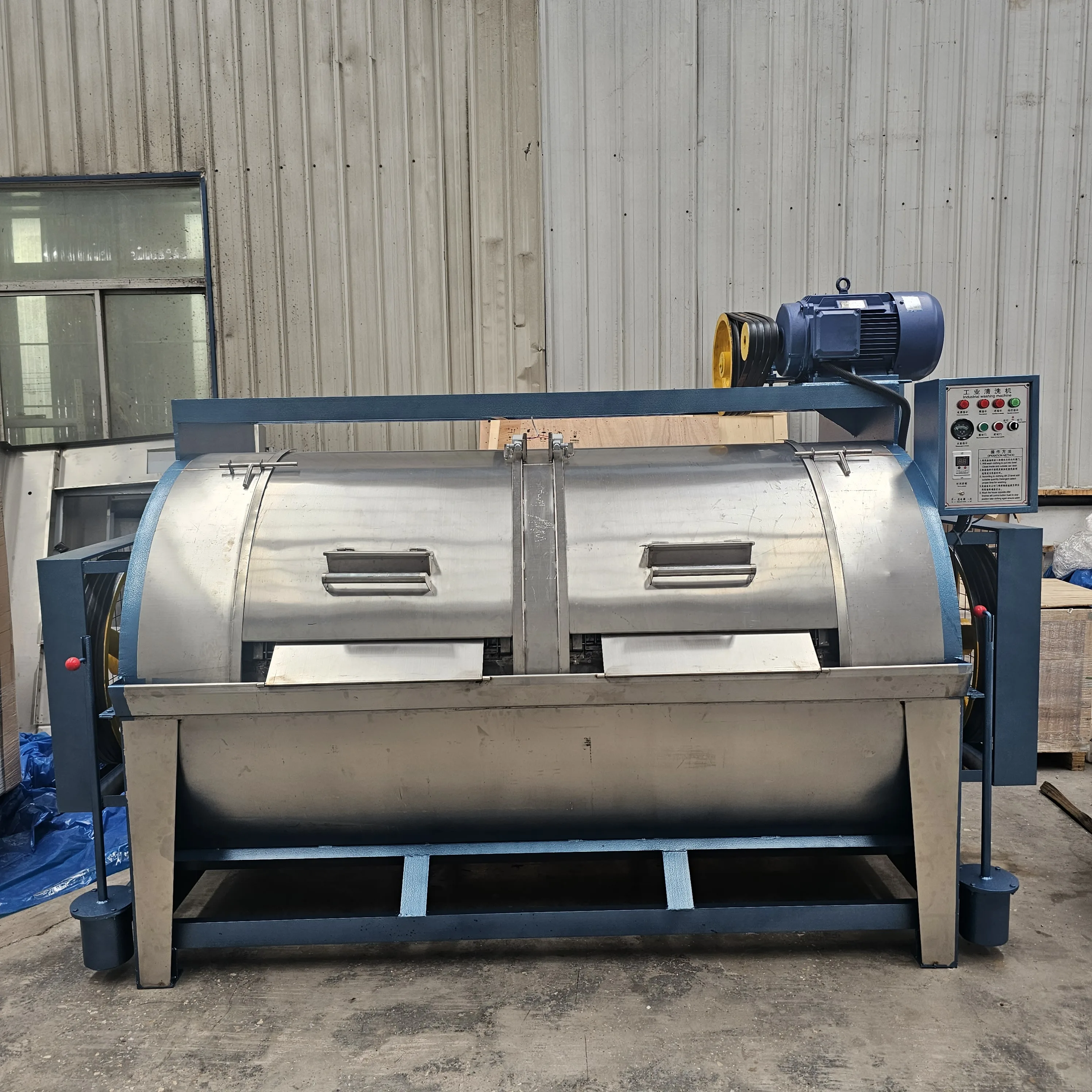 High Quality Commercial Industrial Washing Machine 20kg-30kg Hotels Washer Dryer Electric Steam 15kg-50kg Options Includes Motor