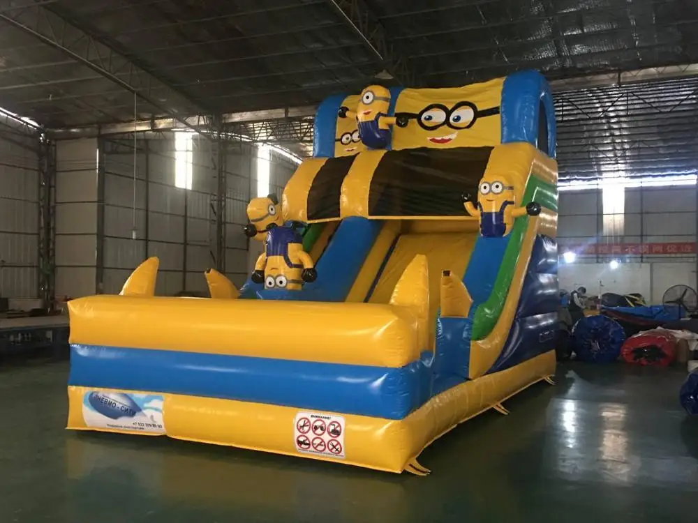 The Latest Cartoon Yellow Inflatable Slide