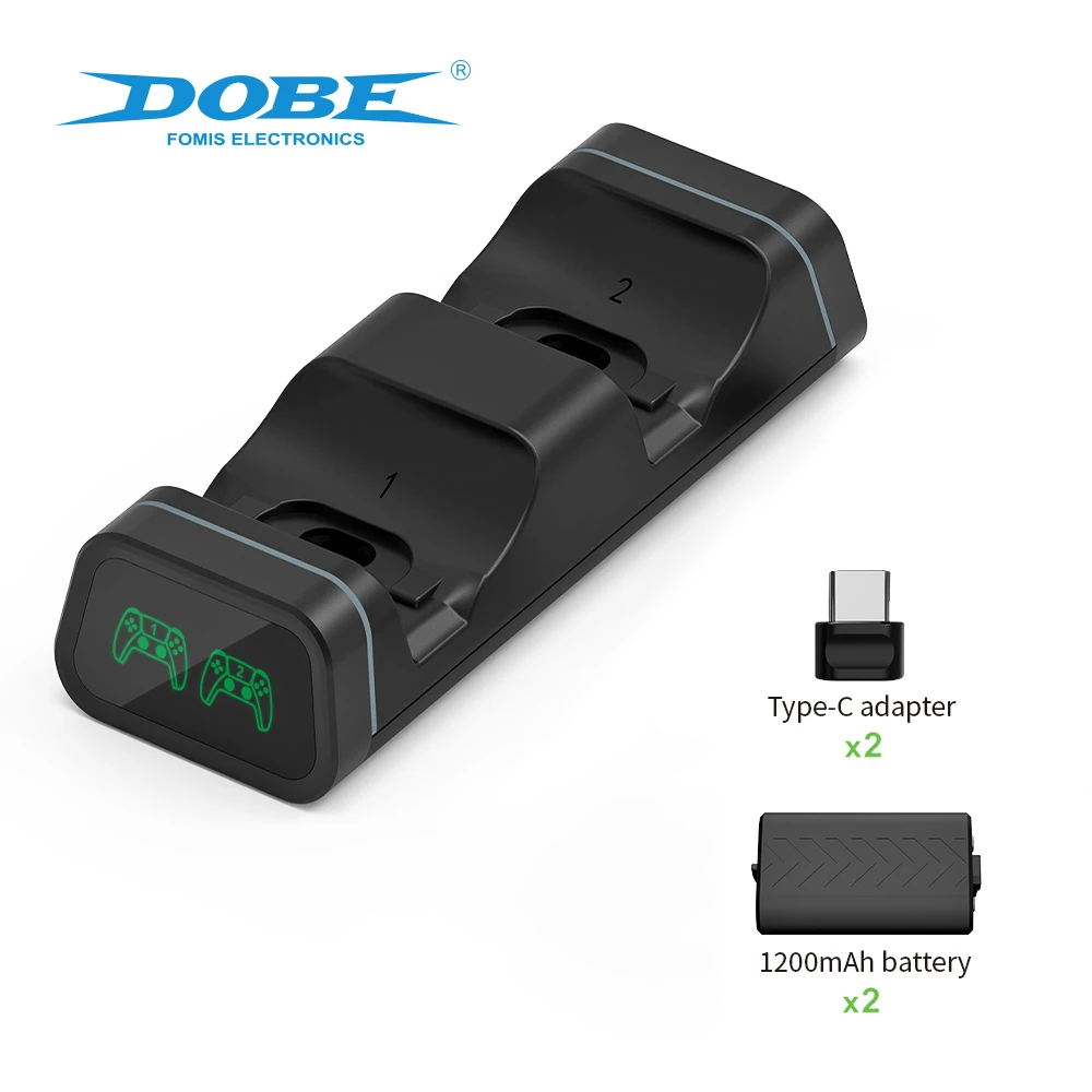 DOBE TYX-0625 двойная зарядная док-станция с батарейный блок крышки батарейного отсека Type-C адаптер для Xbox серии S/X /Xbox один контроллер