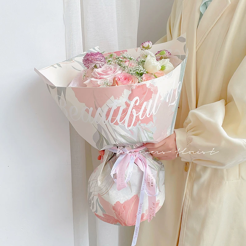50x58cm Big Flower Gift Waterproof Wrapping Paper Craft Paper Florists Supplies Party Decorative Materials Flower Wrapping Paper
