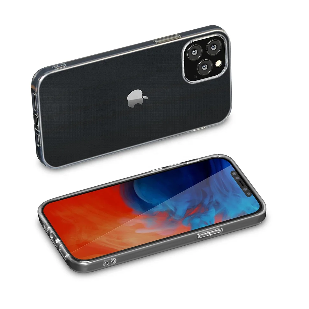 Highly transparent Custom Clear Cellphone Case Bags Shockproof Clear TPU PC Anti Shock  Phone Case for iPhone 13 Pro Max