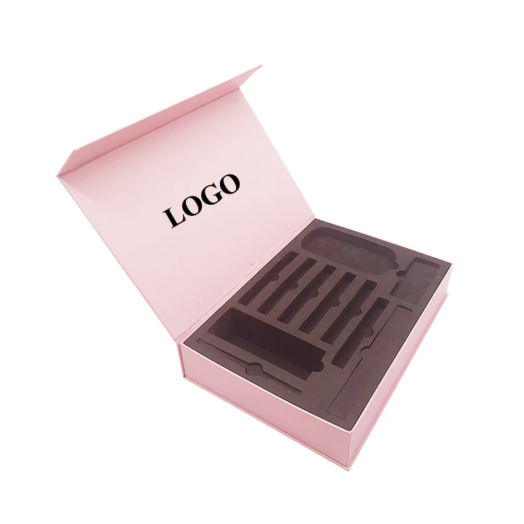 Милый розовый Подарочный пакет на заказ, крафт/крафт-бумажные коробки, упаковочные коробки с логотипом