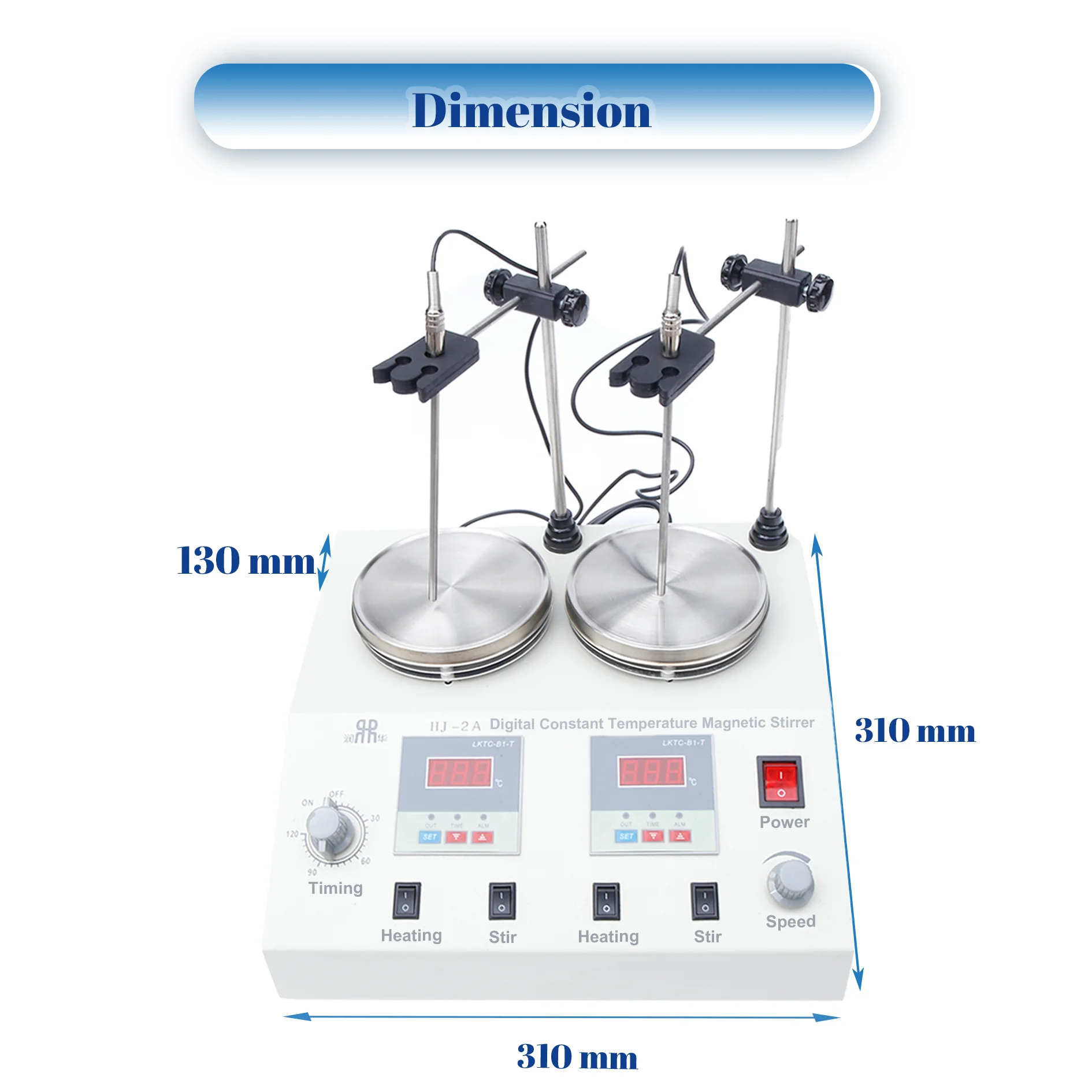 Laboratory Hot Plate Heating HJ-2A Magnetic Stirrer for sale, Lab Use /magnetic mixer stirrer with the best price