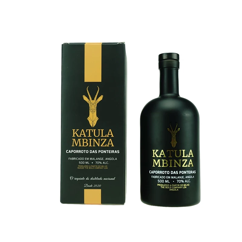 Recycled Luxury Customized Printing Eva Inside Black Cardboard Round Paper Tube Packaging For Whisky Wine/ Water Bottle Gift Box