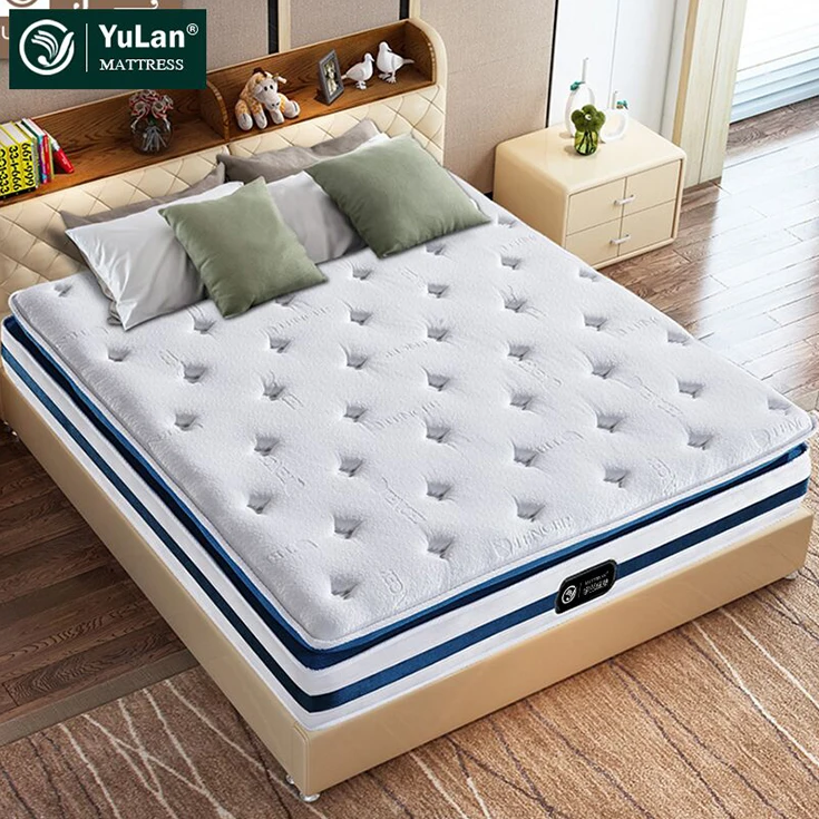 Bedroom Antimicrobial Happy Dream China Manufacture Doubl Pillowtop Knitted Bed Pocket Spring Mattress