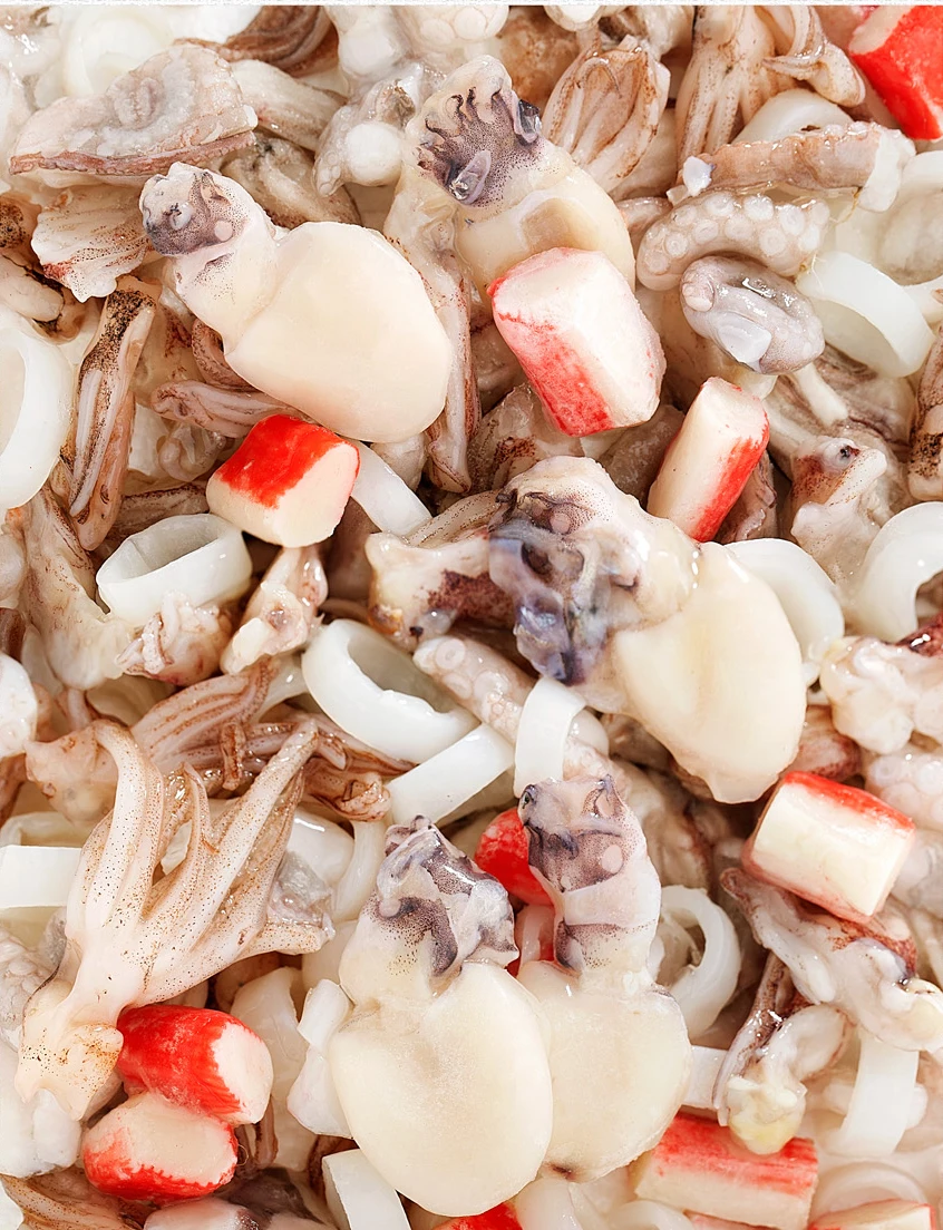 China Factory Good Quality High Quality Custom Frozen Seafood Mix For Sale Crab stick and octopus