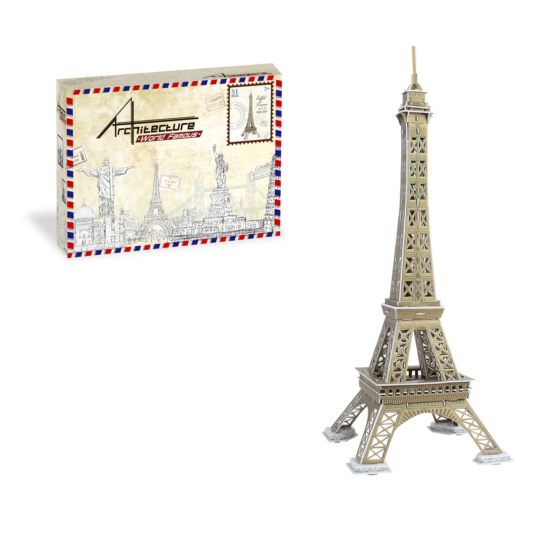 SEAMIND Custom 3D Assemble Toy DIY wooden Model Craft Kit Wooden Puzzle kids