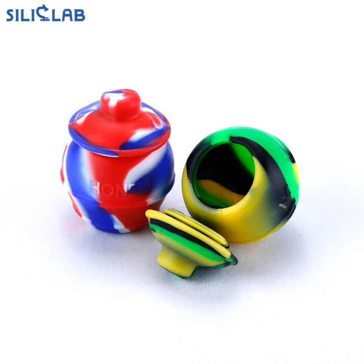 
Puff 1600 Smoking Honey Pot Smoking Accessories Weed Silica Wax Container Concentrate Jars Oris Tobacco Stick Honey Jar 