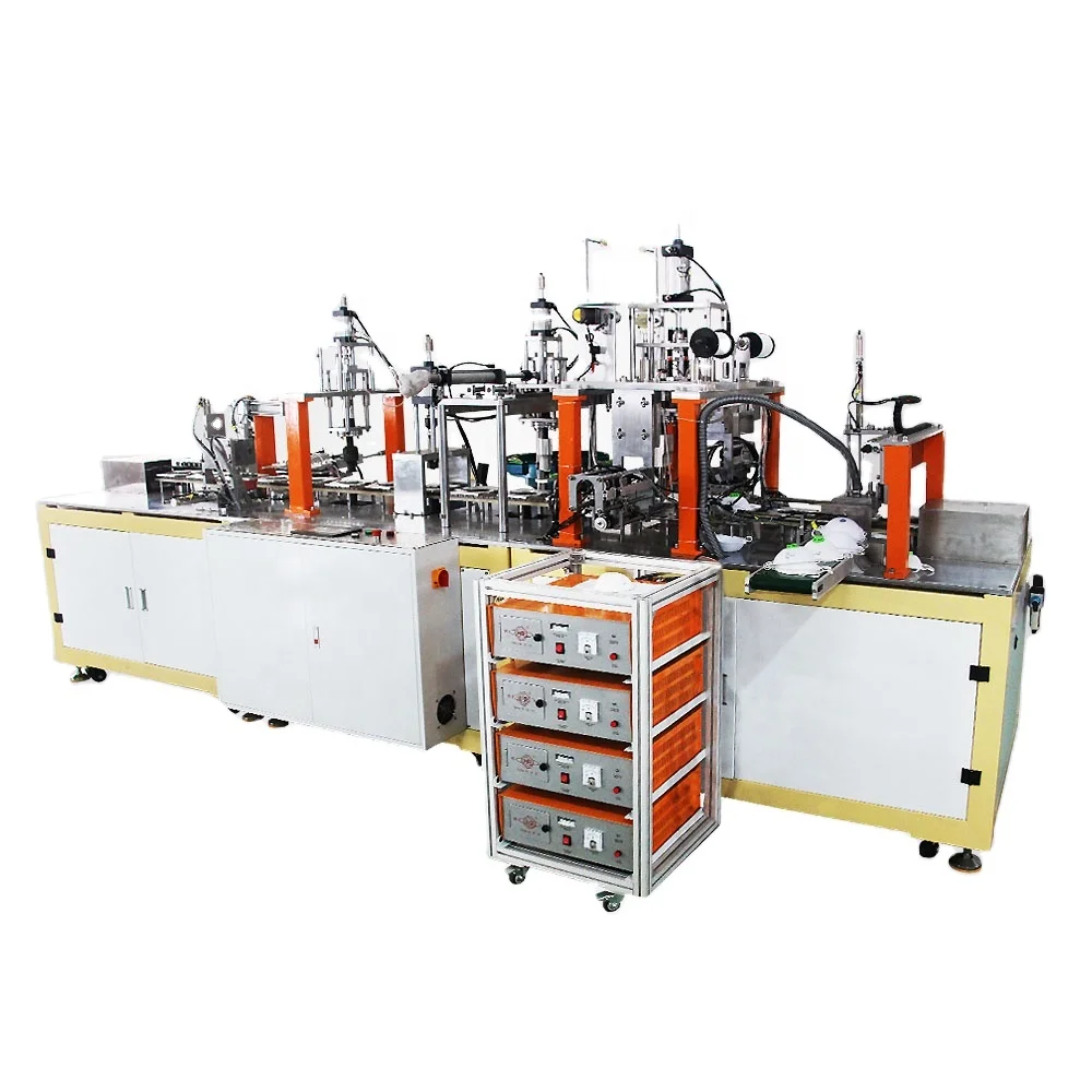 Cup mask nailing machine machine,Ultrasonic N95 Cup stapling  Back End Machine