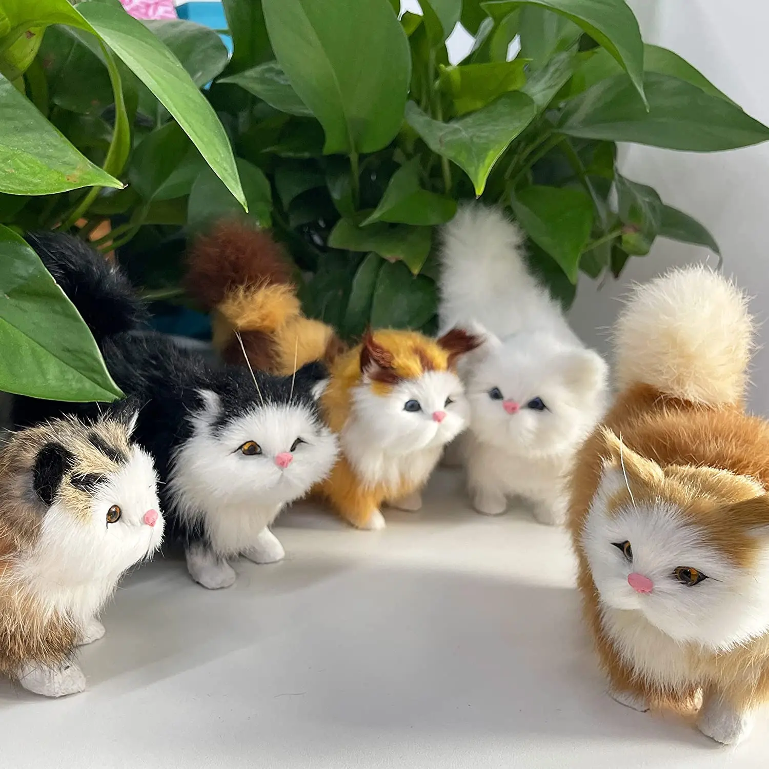 Realistic cat plush toy cute kawaii black cat stuffed animal plush toy realistic Halloween realistic