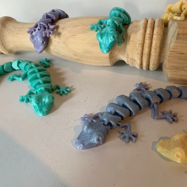 Custom Oem Factory 3D Printing Figures One Piece 3D Toys Degradable Resin Gecko Figure Toy