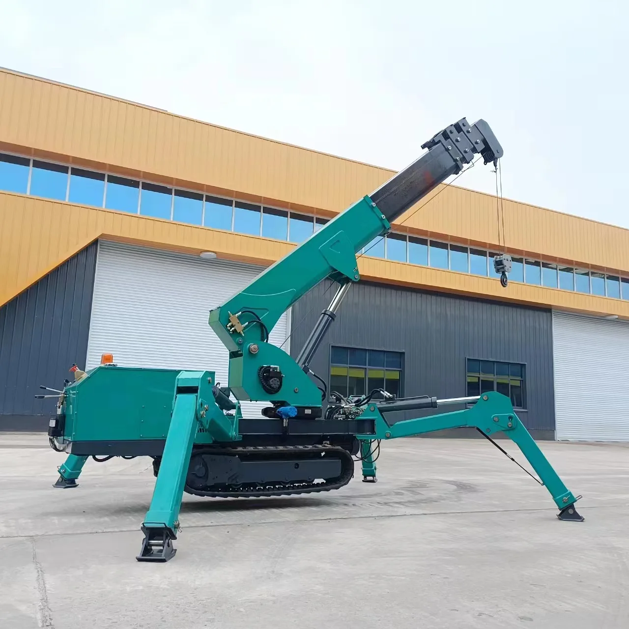 P-072 China Diesel Engine Drive Electric Spider Cranes Hydraulic Mobile Spider Crane 3 Ton Price Mini Spider Crane