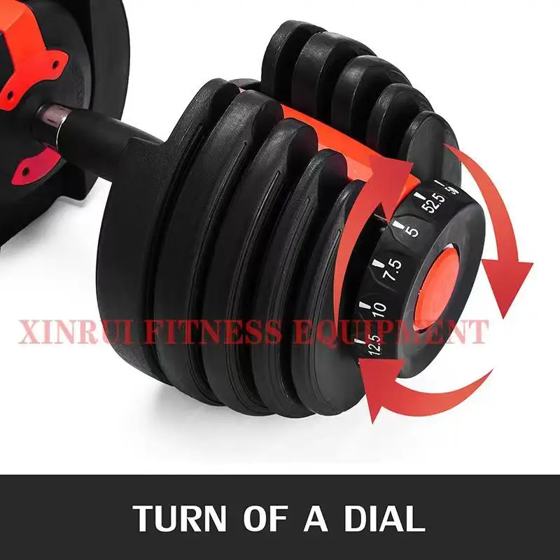 24kg Adjustable  Dumbbell Commercial Home Fitness Equipment