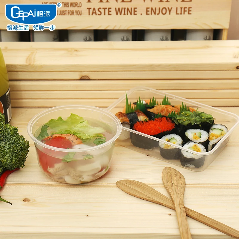 Clear Disposable Plastic PP round Soup Bowl Injection Techniques Lfgb Certified for Take Away Food and Storage Use