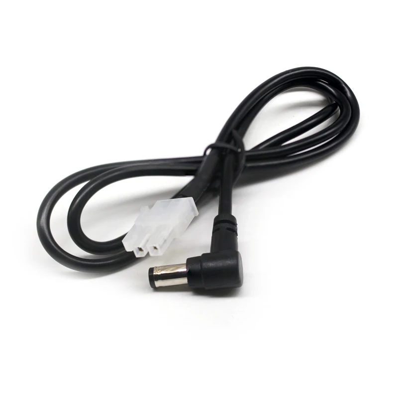 Chinese Manufacturer OEM ODM Custom DC cable 5.5 90 degree moulding plug to Molex 2 pin connector cable assembly and wiring harn