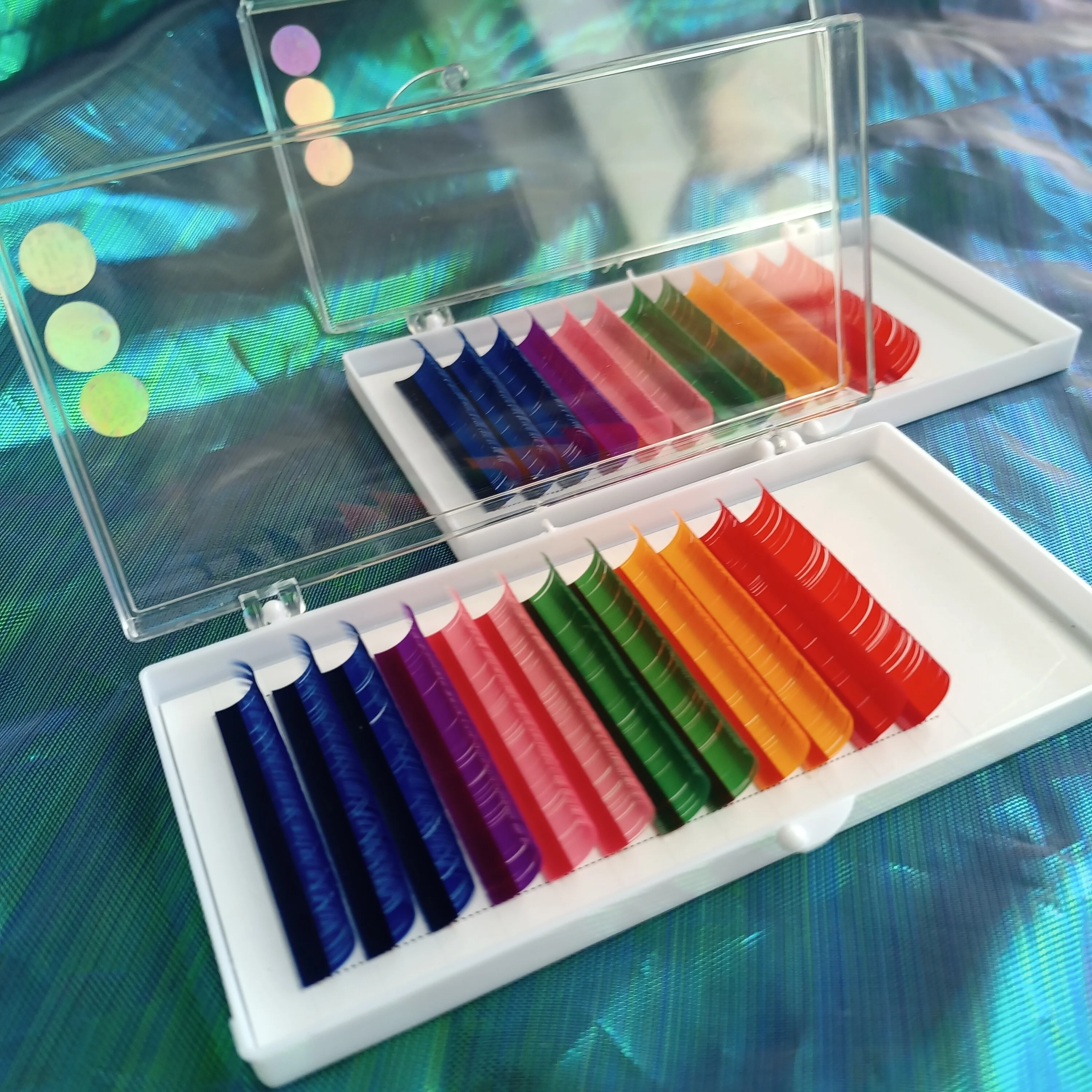 Цветные ресницы для наращивания, создайте свои собственные ресницы, китайские ресницы, принадлежности для наращивания ресниц