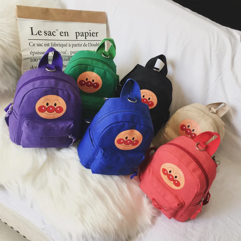 Primary School Bag Kindergarten Baby Anti-Lost Bag Candy Canvas Bag Children Small Backpack