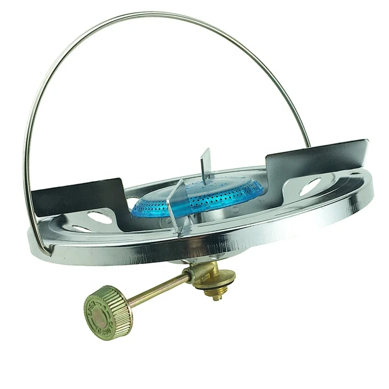 JG Picnic Cooking Small Outdoor Portable Gas Burner BBQ Mini Camping Gas Stove Cooktops Kitchen Household Gas Stove Burner