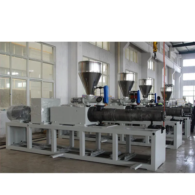 Faygo Union conical double screw extruder plastic drainage UPVC pipe production machine