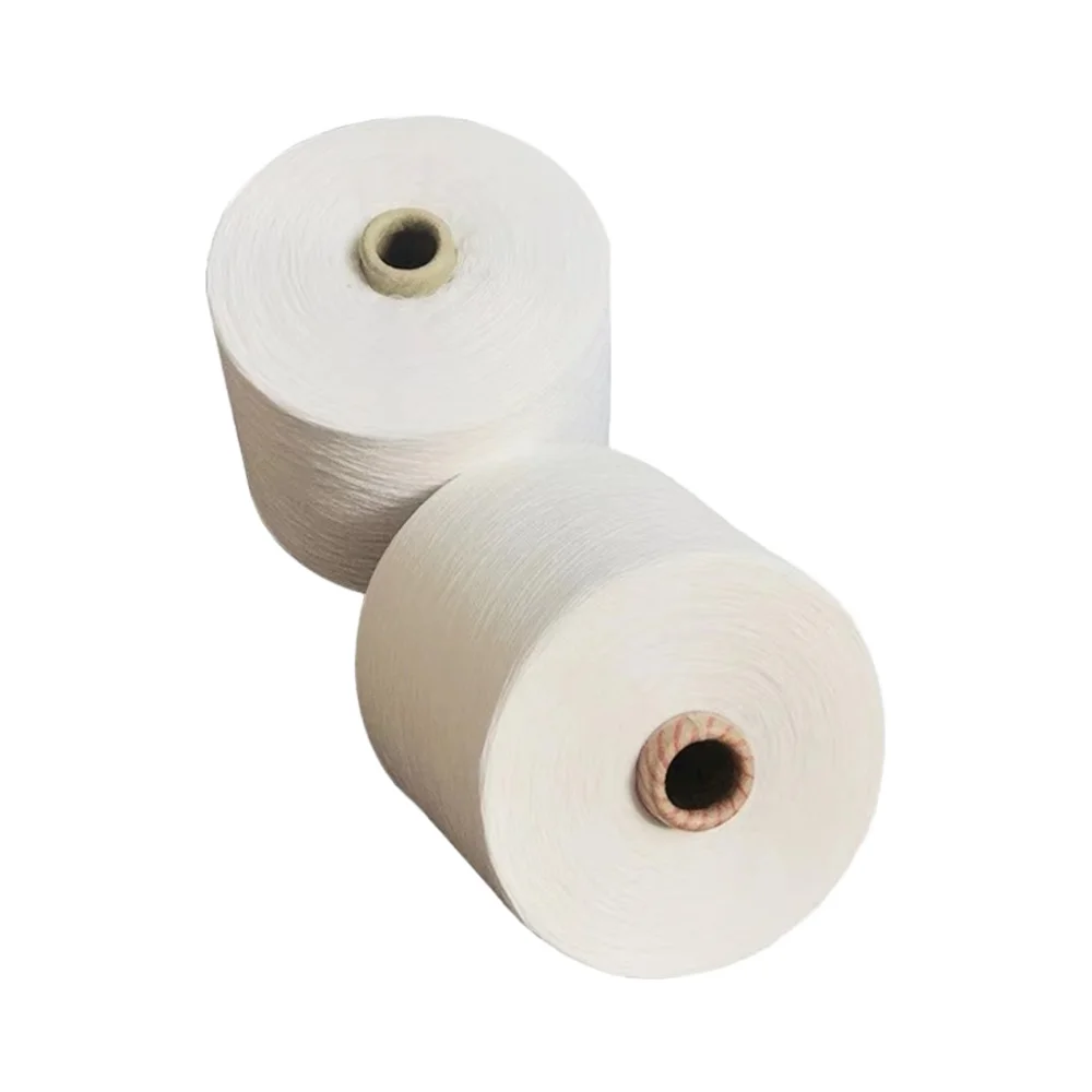 100% Viscose Ring-Spun Yarn 30S/1 Raw White Filament Yarn for Weaving Knitting Hand Knitting & Sewing Dyed Pattern Rayon Product