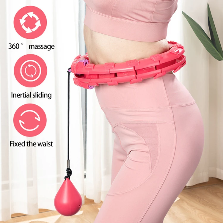 
Fitness Weight Loss Hoola Hoop Relif 24 Knots Abdomen Smart Hoola Hoop Circle Ring 