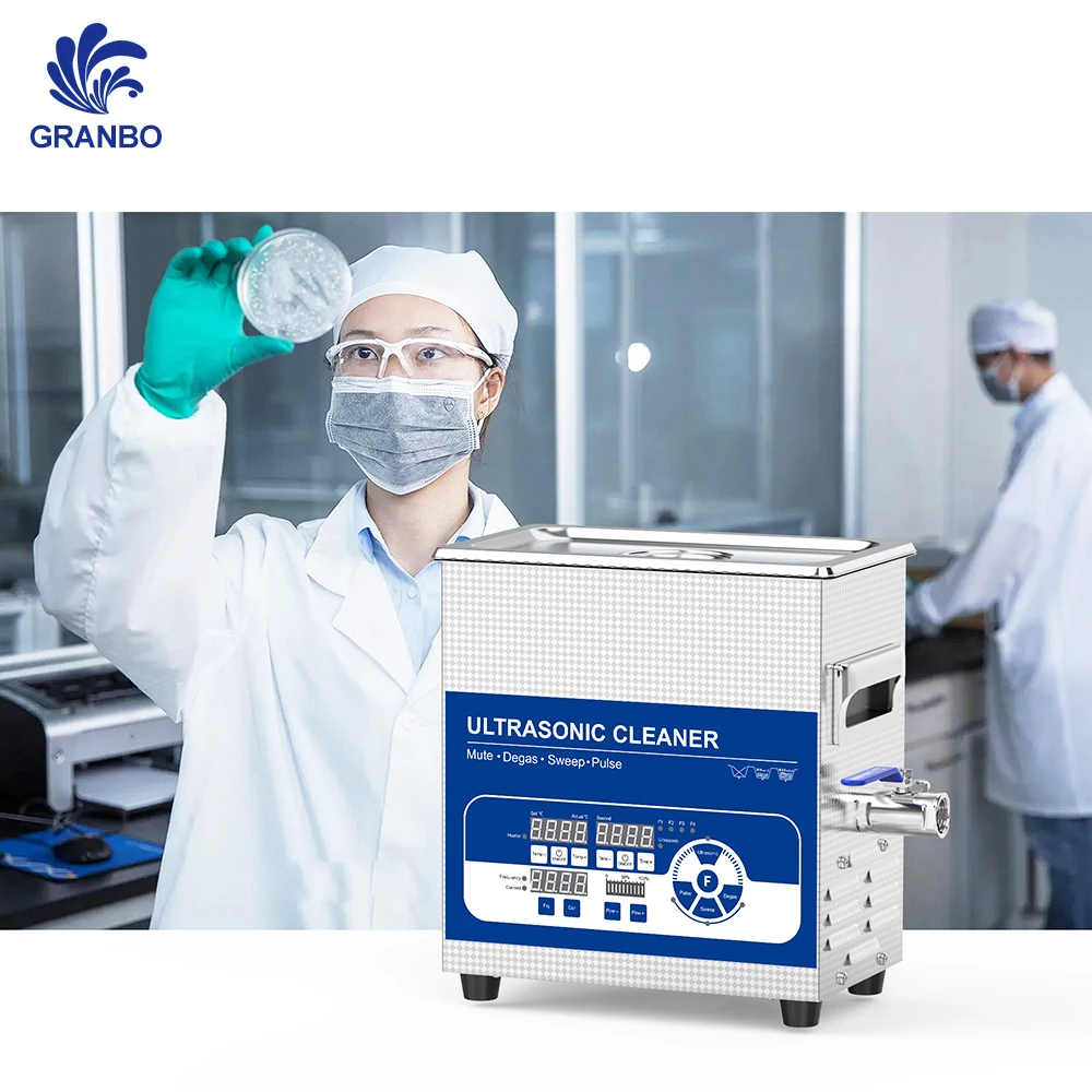 3.2L High-Frequency 80KHz 120KHz Multi frequency Silent Multi-Functional Ultrasonic Cleaner for Lab & Clinic Use