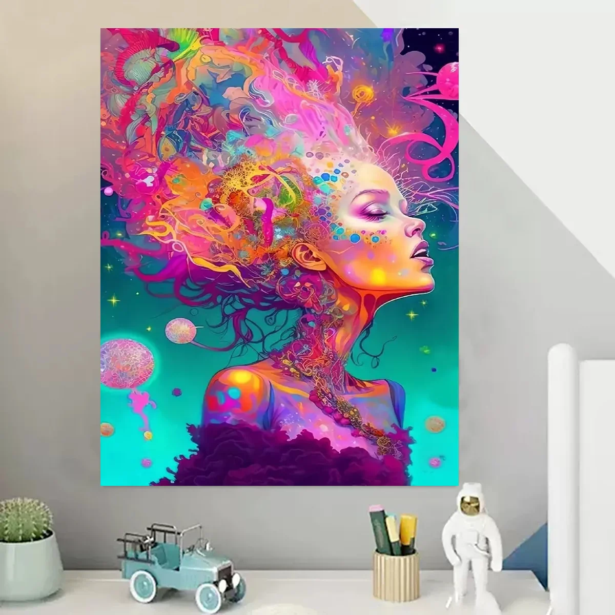 Diy Painting By Numbers For Adults Starter Kit Colorful Women Figure Acrylic Picture By Numbers For Home Decoration 40x50cm
