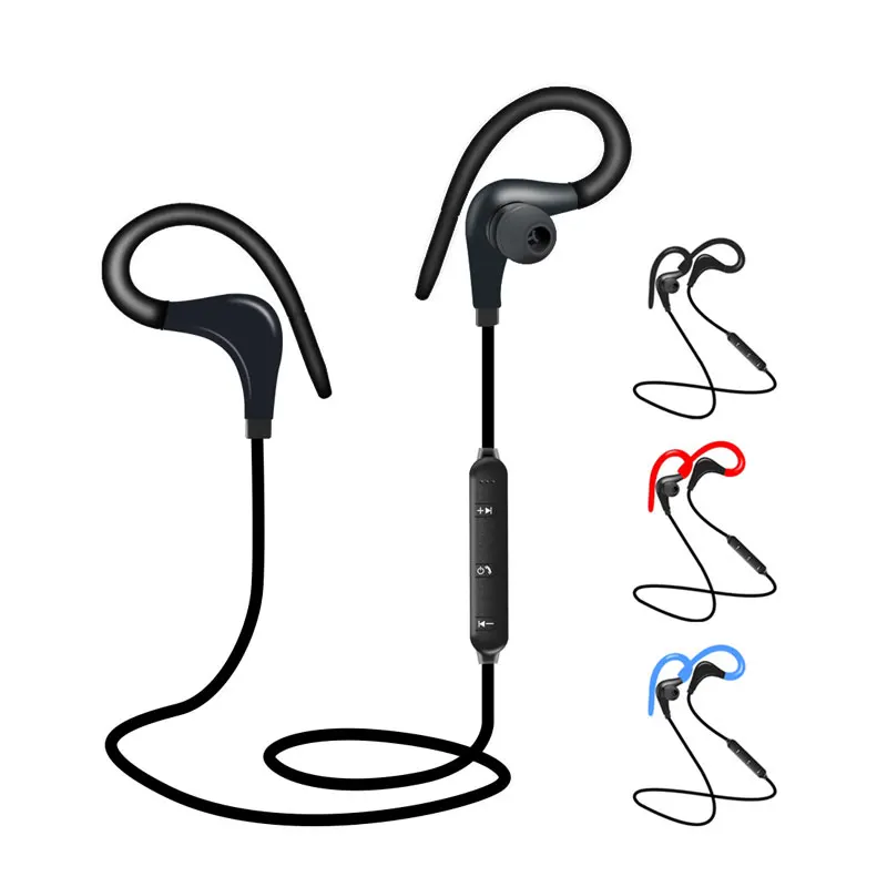 
Sports Wireless Earphones Stereo Headset Ear hook BT-01 Hifi Earbud Headphones With Mic for Phone7 8 Samsung LG Xiaomi 