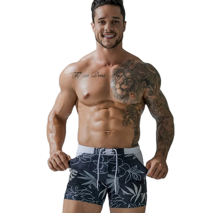 Beach Shorts Men Magical Color Change Swimming Short Trunks Summer Swimsuit Swimwear Shorts Quick Dry Bathing Beach Pants