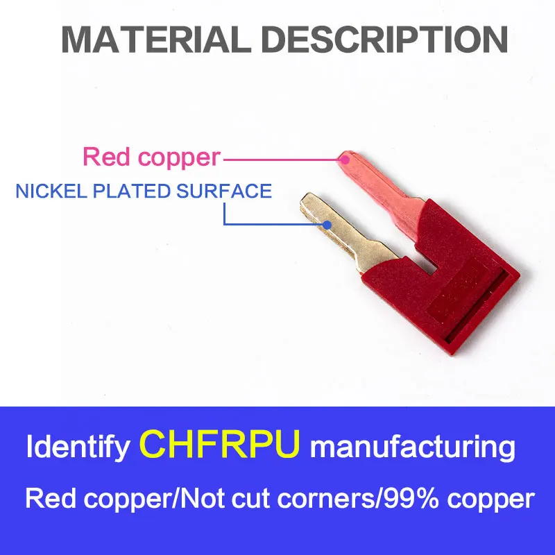 FBS Center contact Fixed Bridge Plug-in bridge for ST6 DIN Rail Terminal Block Accessories FBS 2-8